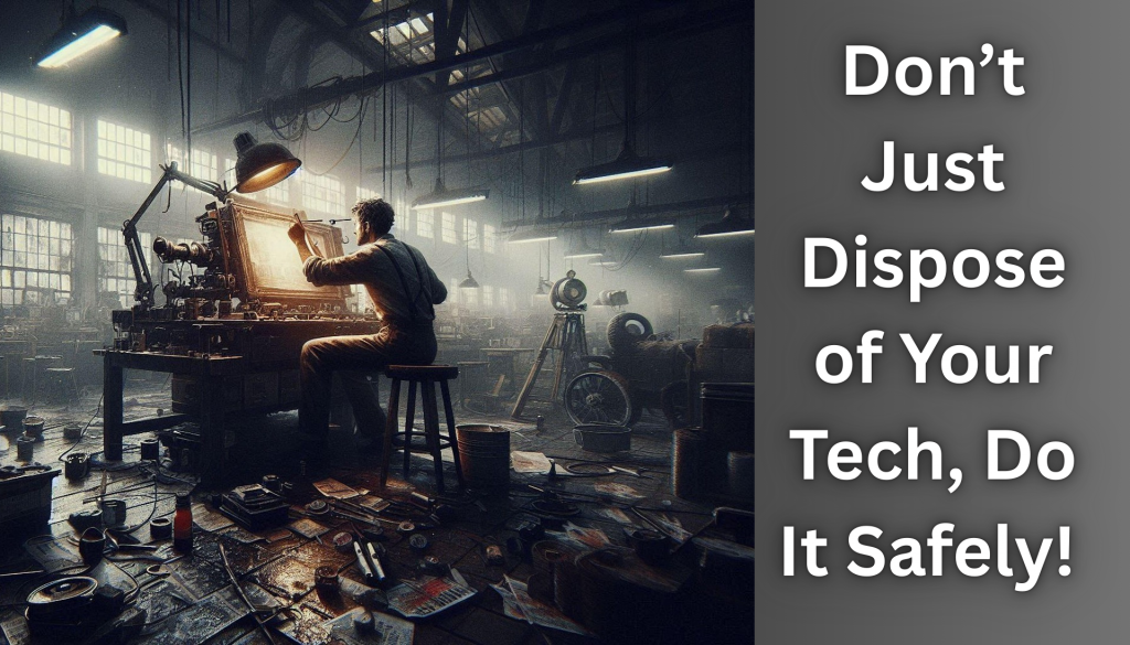 IT Services and Support Provider: Don’t Just Dispose of Your Tech, Do It Safely!